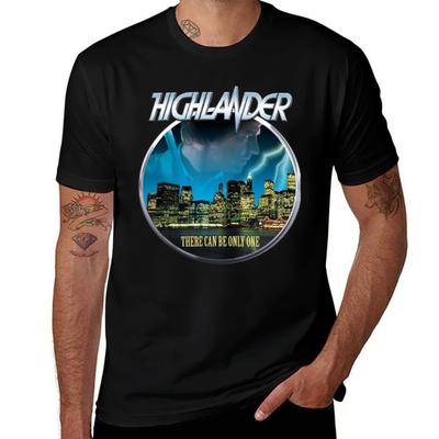Highlander T-Shirt Cotton T Shirts High Quality Black Cotton T-shirt Plain for Man Package T Shirt Man Cotton T-Shirt