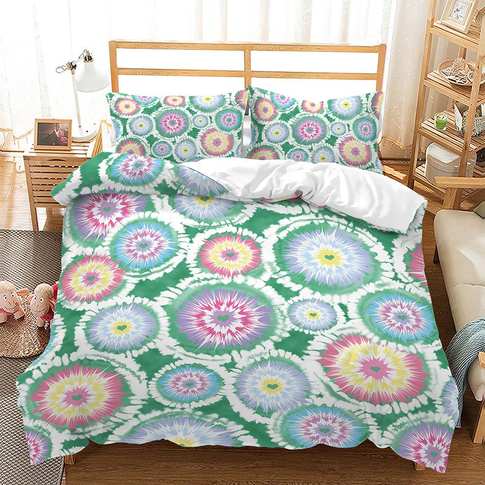 Kit Crushed Flowers Plants 3D Digital Printing Three-Piece Set Four-Piece Set Two-Piece Set