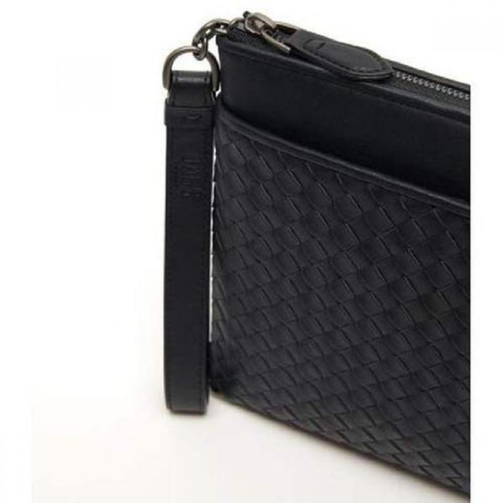 Daks Black Handcrafted Mesh Medium Clutch Bag Dbba3e725bk