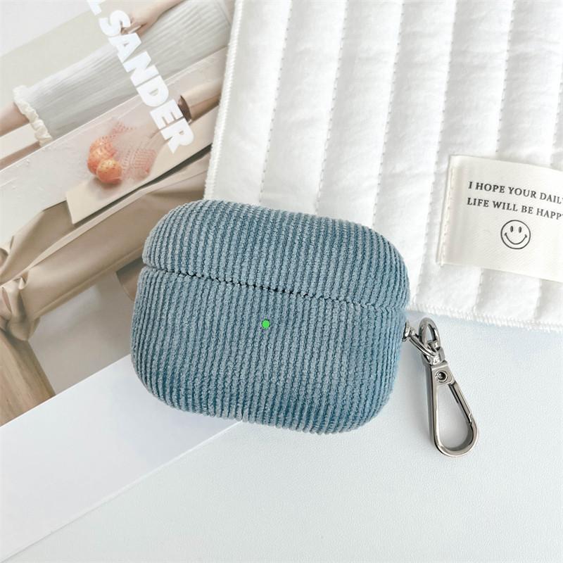 Autumn and Winter Corduroy AirPods 1st Generation Apple Bluetooth Headset Case 1/1st Generation Anti-drop Protective Case Pro1/Pro1 Tide