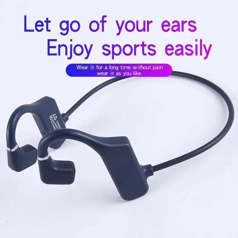 

G1 Swimming Waterproof IPX5 Wireless Neckband Headphone With Microphone Support TF SD Card Bone Conduction Bluetooth Earphone чорний
