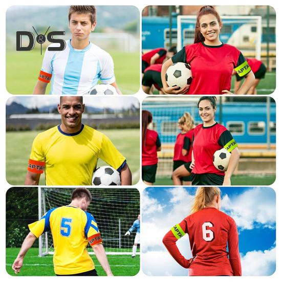 Brațuri de căpitan pentru fotbal, benzi elastice de nailon pentru brațe de căpitan, unisex, reglabile, pentru jucători de baschet, pentru antrenamentul echipelor de tineri și adulți