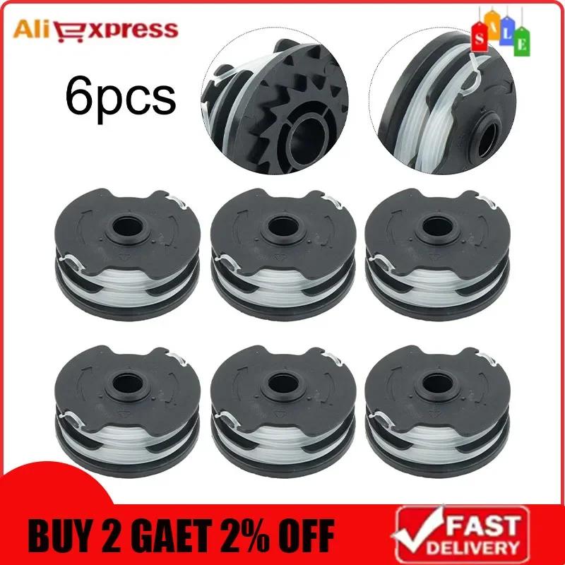 1/6pcs Trimmer Spool Line For Parkside Cordless Grass Trimmer for PRTA 20-Li A1, B2, C3 Models Outdoor Garden Replacement Part