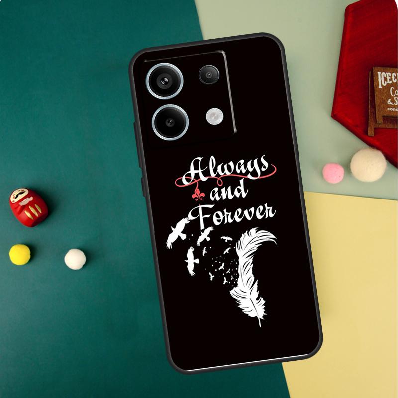 

Чехол The Vampire Diaries Always Forever для Xiaomi Redmi Note 12 11 10 9 13 Pro Plus 9S 10S 11S 12S Redmi 13C 9C 10C 12C Redmi Note 13ProPlus