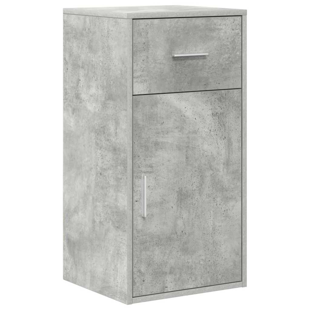 Sideboard with Drawers Concrete Grey 38 x 34 x 75 cm