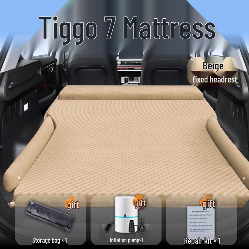 Chery Tiggo 7 Aufblasbare Auto-Matratze - Schlafmatte für Rücksitz/Kofferraum für 25 Autos.