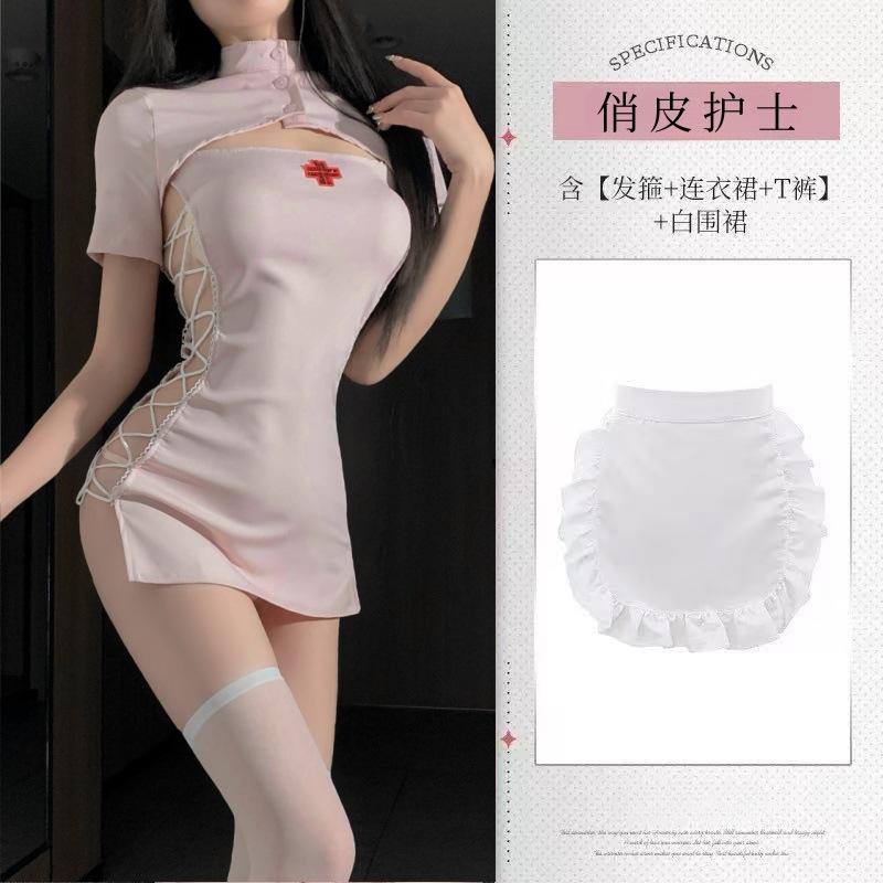 Sex Lingerie Uniform Sexy Pajama Suit Nurse Pure Nurse Cosplay Passion Seduction Hollow Strap