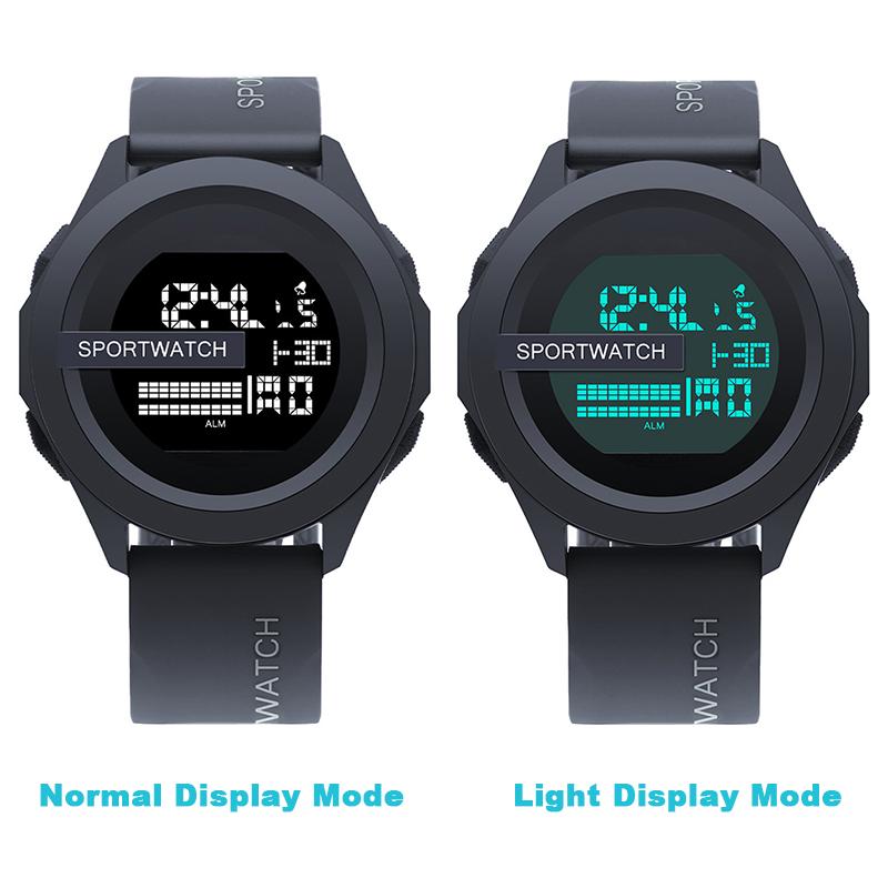 Sport Watch for Men Military Digital Watch Stopwatch Luminous Date Week Waterproof Men's Clock Electronic Wristwatch