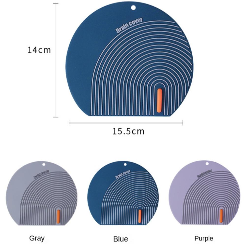 Silicone Water Sink Plug Round Insect Proof Cover Floor Drain Cover  Kitchen Bathroom Supplies