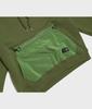 Zipper Pocket Hoodie (Khaki)