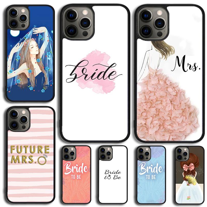 Bride To Be Phone Case For iPhone 17 Air 15 16e 14 13 Pro Max Coque 12 11 Pro Max PLUS cover
