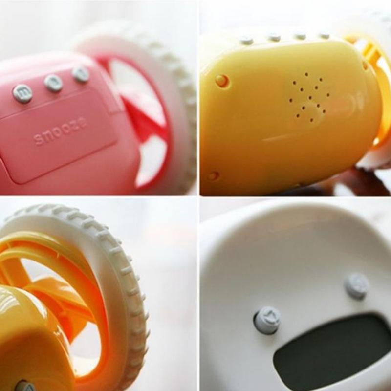 Çalar Saat Çalışan Çalar Saat Hareket Et Zıpla Yuvarlan Kaç Kolay Ayarlanır Akıllı Dijital Tekerlekli Çalar Saat, Derin Uyuyanlar İçin