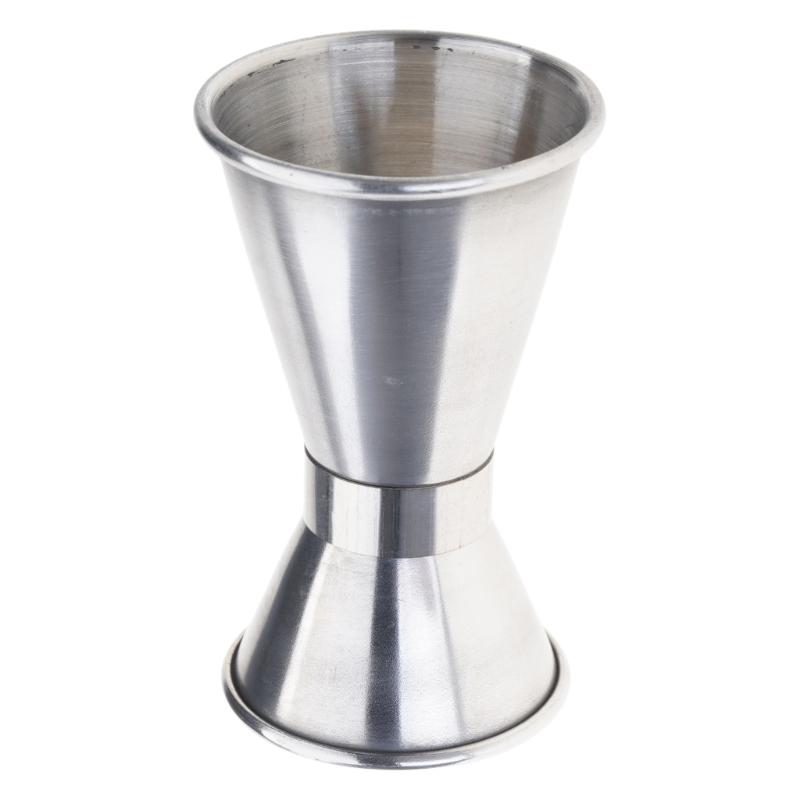 Twin Head Unchanging Steel Measuring Cup For Cocktails Baking 15ml 20ml 30ml 40ml Stable serving collection Equipment