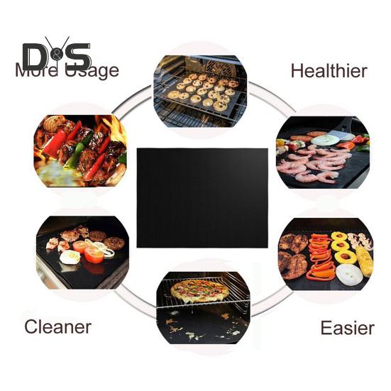 3ks grilovací podložka Jemný otvor Rovnoměrné teplo Snadné čištění Opakovaně použitelné nepřilnavé nepřilnavé podložky do trouby do toustovače odolné vůči vysokým teplotám