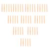 50pcs Cabinet Drawer Round Fluted Wooden Craft Dowel Pins Rods (M6*50)