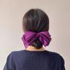 Silk Double-wing Cubic Hairpin (purple)