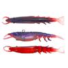 Fishing Lure Shrimp Swimbait Realistic Looking Vivid Color 360-Degree Rotating Sequins Pre-Rigged Fishing Jigs Fishing Bait