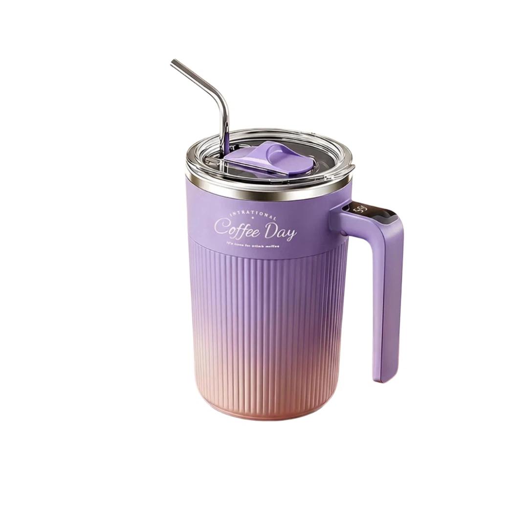 

Mixiaoshu Electric Self-Stirring Cup, Rechargeable Fully Automatic Magnetic Rotation, 316 Stainless Steel Mixing Coffee Cup, Purple фіолетовий