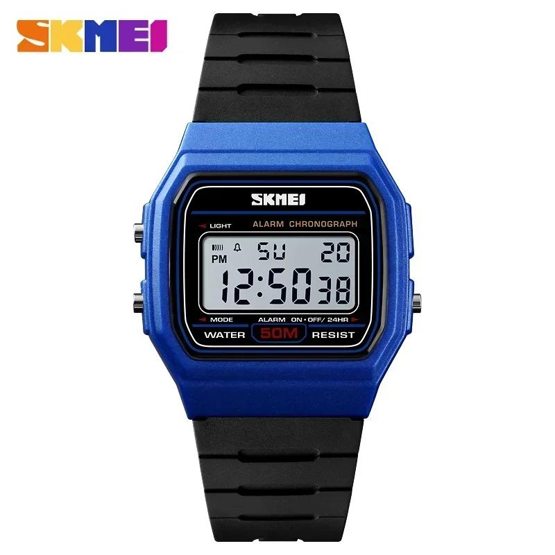 SKMEI 1412 Sport Paar Uhren Relogio Feminino Mode Damen Digitale Uhr Wasserdicht Anzeige Datum Woche Damen Armbanduhr