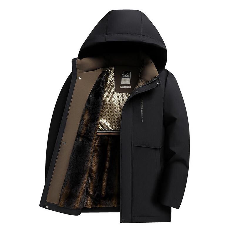 Yalu Men's Thickened Fleece-Lined Winter Jacket