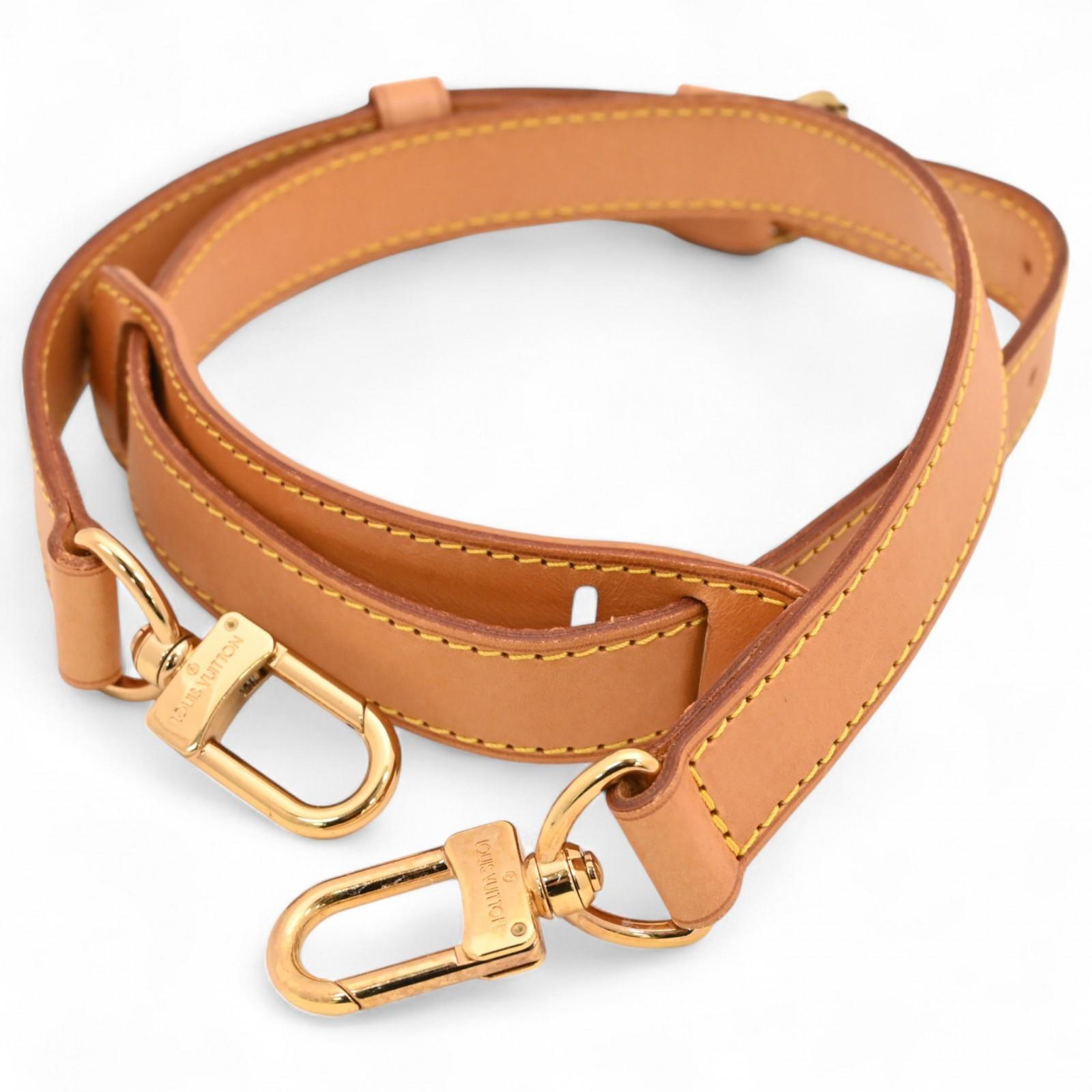 

Auth LOUIS VUITTON Vachetta Shoulder Strap for Keepall Brown lv8819bg Used
