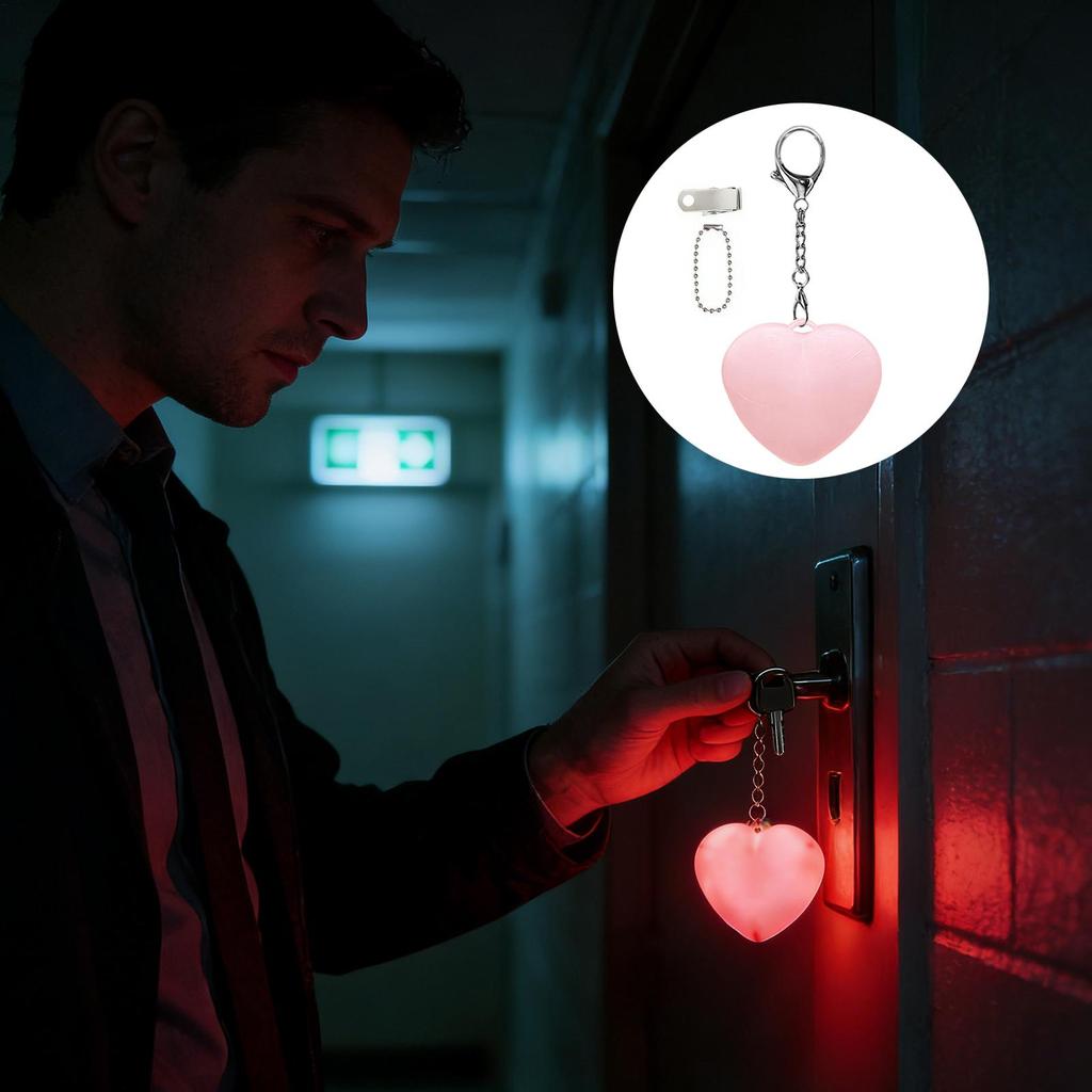 Mini-Portemonnaie Herz-LED-Licht Handtaschenlampe Sensoraktiviert Tragbar Automatische Beleuchtung Tasche Licht für Frauen Mutter Freunde