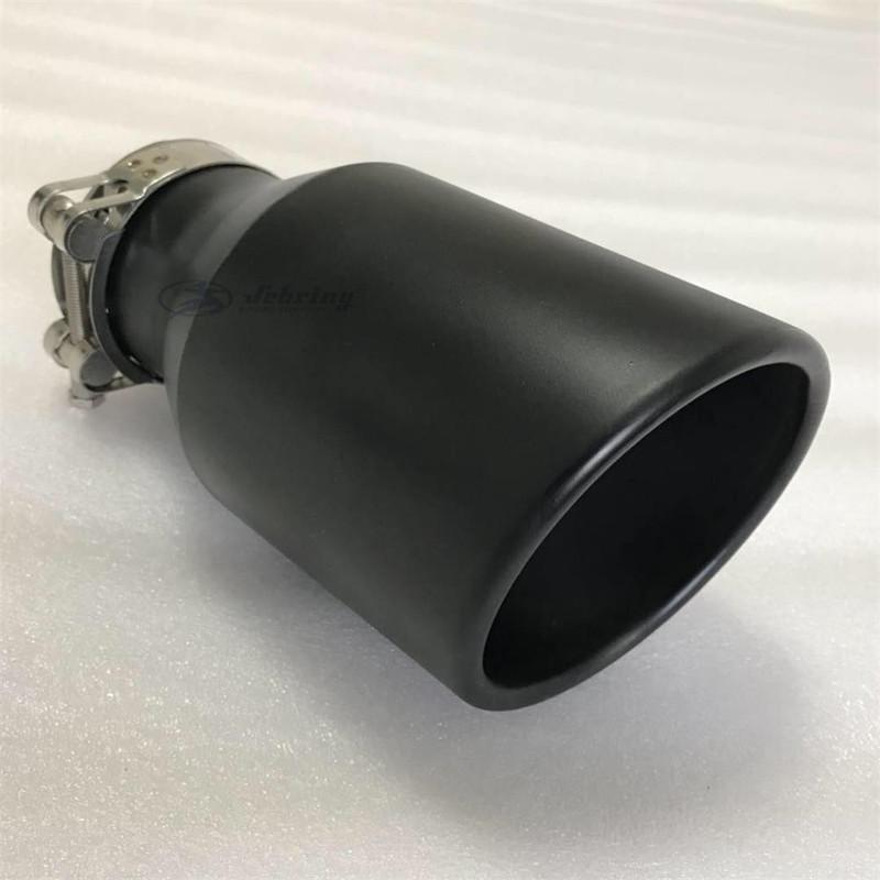 Car Muffler Modified Tail Pipe Stainless Steel Black Large Caliber 115 Universal Tail Throat Matte Car Accessories Exhaust Tips