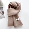 Women Cashmere Blend Scarf Women Winter Warm Thicken Luxury Solid Color Shawl Wraps Female Warm Thick Wool Neckerchief Blanket