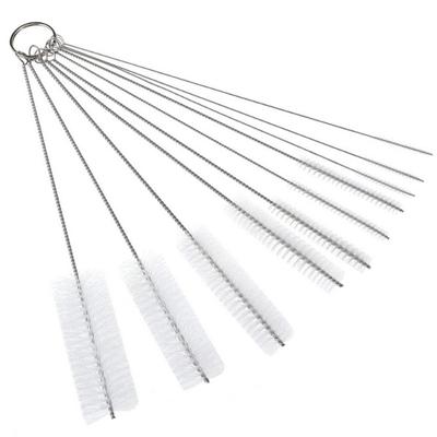 10 ks/Sada Čistiaca kefa Fľaša Rúrka Tryska Kefy Čistenie Pre Komínovú rúrku Kuchyňa Čistiaca kefa na kávovar