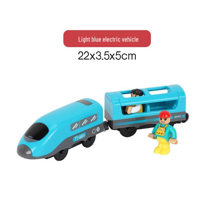 Magnetic Electric Train Engine Toy for Kids - Compatible with All Wooden Tracks