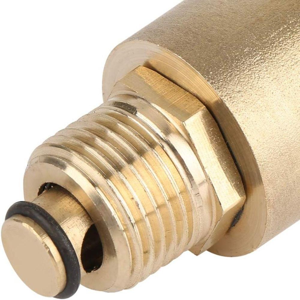 Brass Exhaust Valve DN15 Air Vent Valve Durable Side Row Type  Water Heater