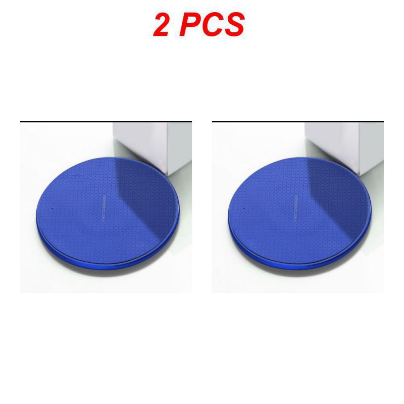 

2 шт. Универсальное беспроводное зарядное устройство 5 Вт/10 Вт зарядное устройство для телефона Беспроводная быстрая зарядка автомобильный телефон зарядное устройство для