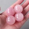 Rose Quartzs Crystal Sphere 4cm Small Crystal Ball for Home Office Decors and Meditations Enhancing Love and Harmonys