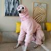 Ciepłe ubranka dla szczeniąt Zimowe Regulowane Ubrania dla Dużych Psów Różowe Płaszcze Whippet Greyhound dla Psów Wodoodporne Produkty dla Zwierząt