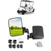 Universal Golf Cart Rearview Mirror Plastic Golf Cart Side Mirror Wide Angles Golf Cart Rearview Mirror Easy To Install