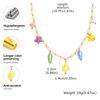 Ceramic Starfish Fish Conch Dolphin Drop Y2K Necklace, Women's Stainless Steel Chain Adjustable, Notarnish Resistant Jewelry