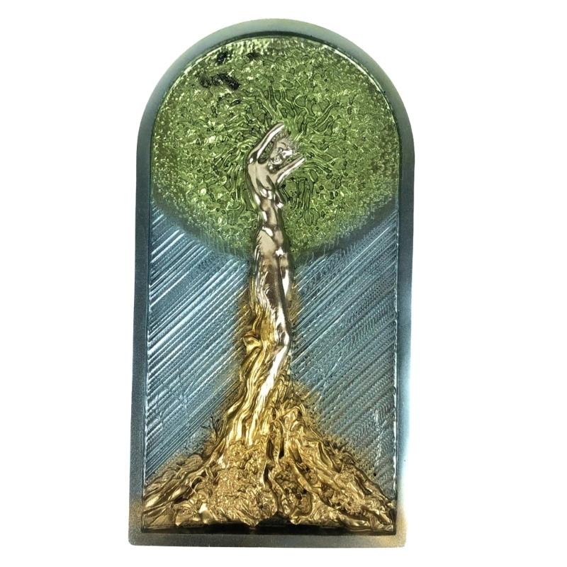 Diy Handmade Products Woman Big Tree Ornament Silicone Mold Scented Gypsum Ornaments Drop Glue Resin Mold for Decoration