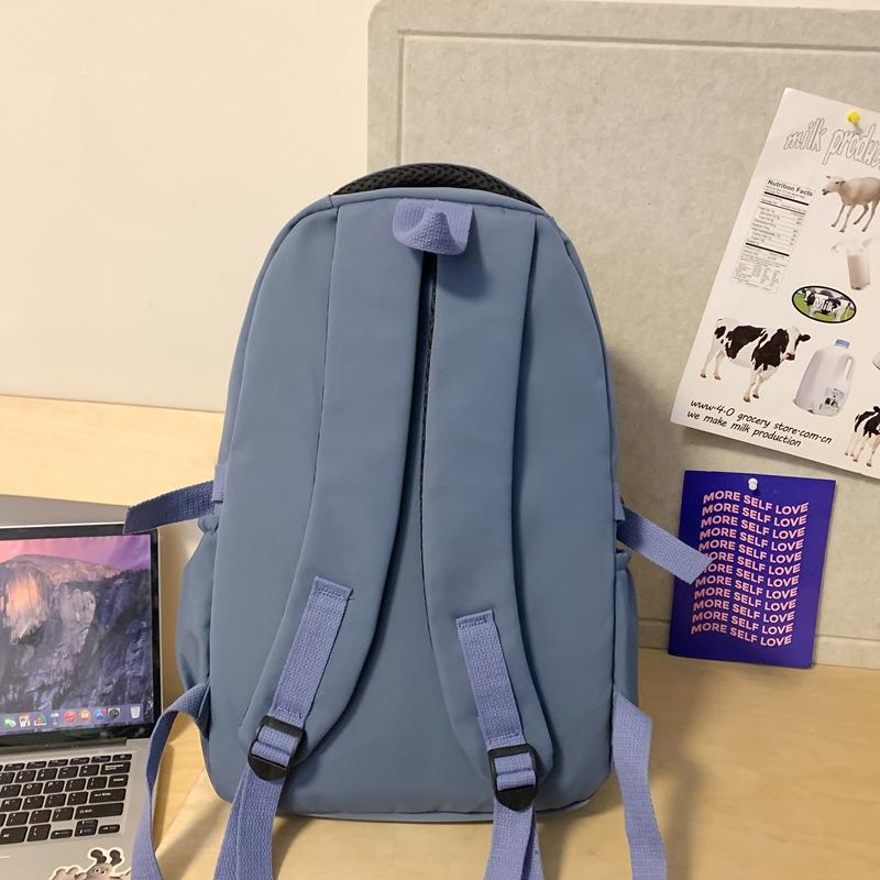 Student Backpack Couple Backpack Campus Plaid School Bag