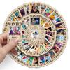 50 One Piece Reward Wanted Order Graffiti Stickers Personalized Japanese Comic Decoration Water Cup Mobile Stickers