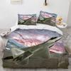 3D Fashion Plane King Queen Duvet Cover Aircraft Theme Bedding Set Kids Boys Men Sunset Airplane Polyester Comforter Cover