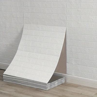 1/5/10M 3D Self-Adhesive Decor Wallpaper Waterproof Imitation Brick Wall Stickers for Living Room Bedroom Wall Home Decoration