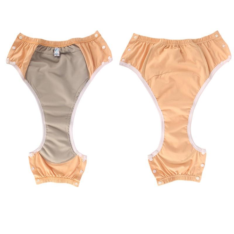 Reusable Cotton Incontinence Underwear Adults Washable Leak-Proof Soft Breathable Pant Style Diaper