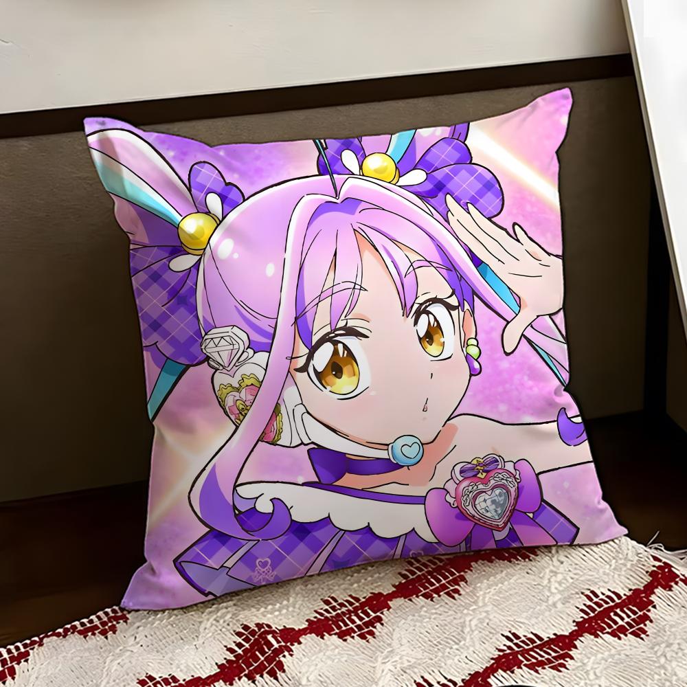 YYou and Idol PPretty Cure Cushion Cover Reversible Soft Durable Pillow Cover Home  Car MultiScene Use for Daily Comfort