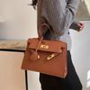 Textured Kelly Bag Women's 2026 New Classic Fashion Portable Shoulder Bag Bags Messenger Bag