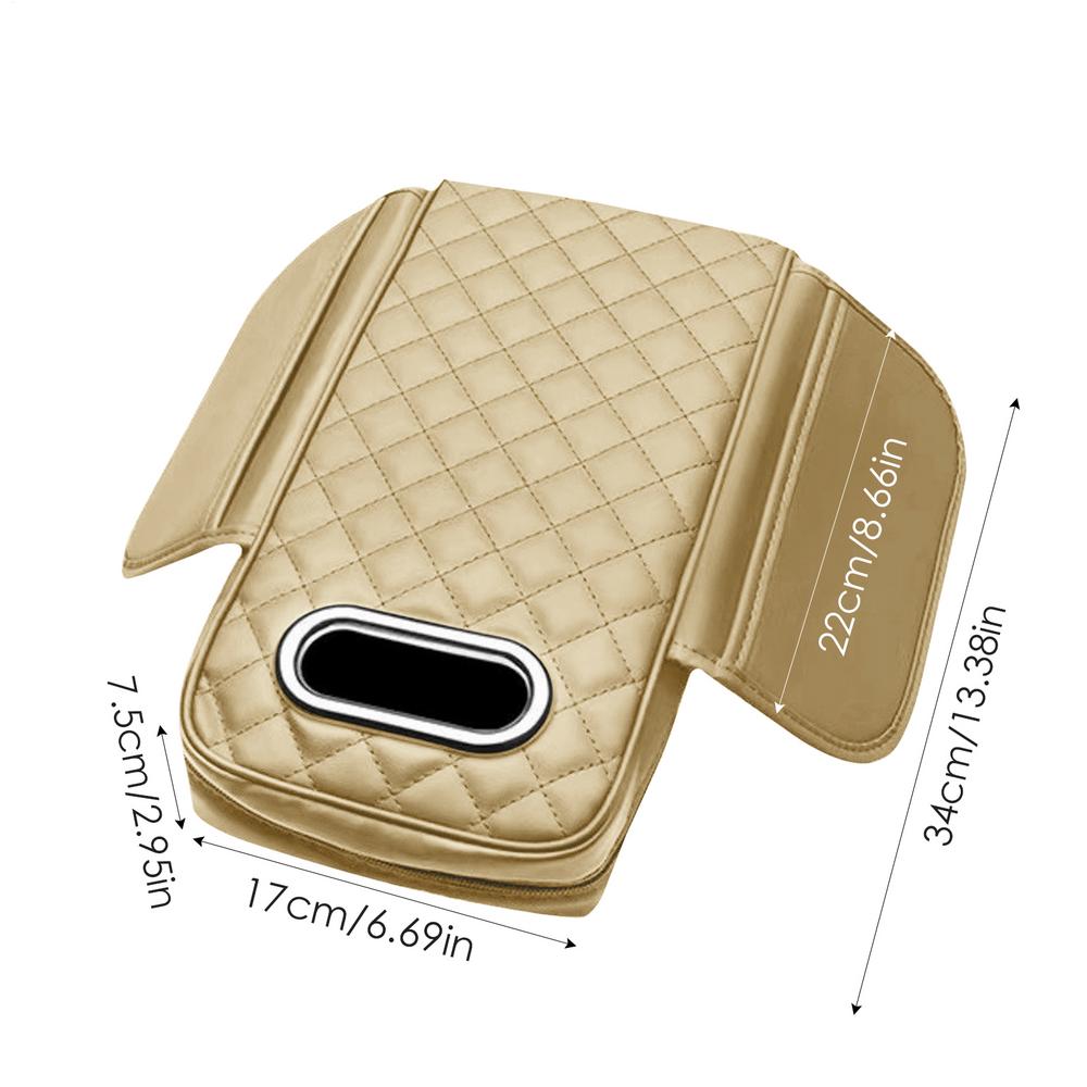 2-in-1 Auto-Armlehnen-Typ Taschentuchboxen Armlehnenpolster Mittelkonsolen-Schutzabdeckung Mit Seitlicher Aufbewahrungstasche Auto Zubehör