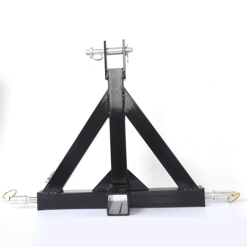 Heavy Duty Tractor Tow Hitch 3 Point Receiver with Pins Steel Adapter for Industrial Construction Trucks