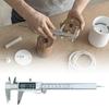 Electronic Digital Caliper Measuring Tool,150mm 6'' Metal Construction with Large LCD Screen Quick Changes Button