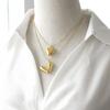 Stainless Steel Jewelry Heart Pendant Necklace for Women Trendy  Choker Collar Neck Accessories Fashion Maxi Jewelry
