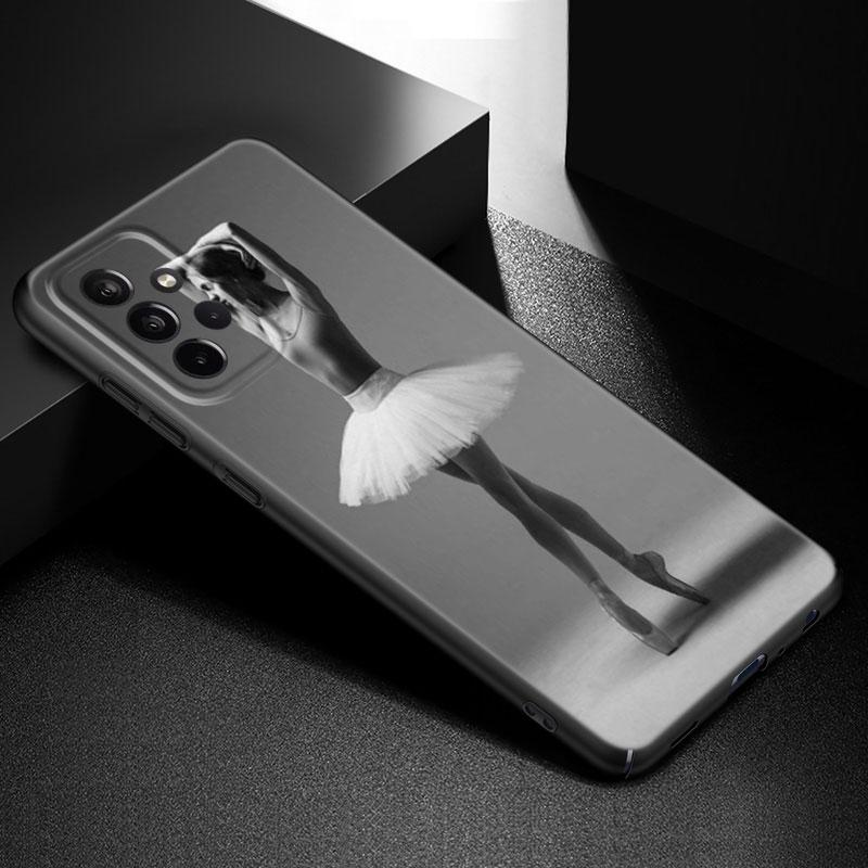 Ballet Dancer Phone Case For Samsung Galaxy A21 A30 A50 A52 S A13 A22 A32 A33 A53 A73 5G A11 A12 A31 A51 A70 A71 A72 Black Cover