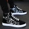 Men High Top Canvas Shoe Breathable Cool Casual Shoes Brand Male Sneakers Lace-up Platform Vulcanize Shoes Student Tenis Hombres